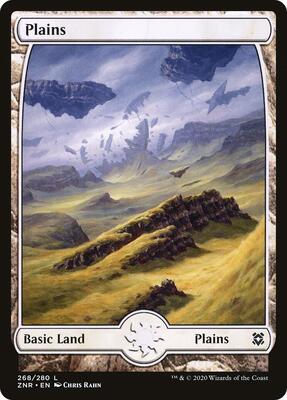 Plains (268) - Full Art card from Zendikar Rising