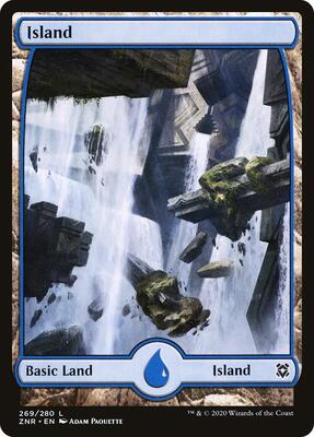 Island (269) - Full Art card from Zendikar Rising