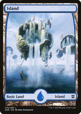 Island (270) - Full Art card from Zendikar Rising