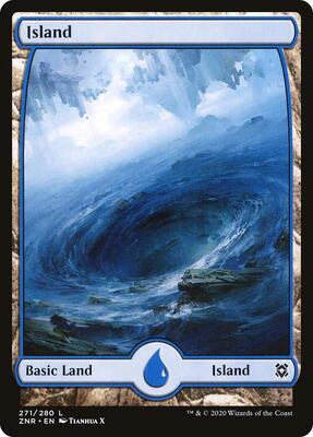 Island (271) - Full Art card from Zendikar Rising