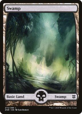 Swamp (272) - Full Art card from Zendikar Rising