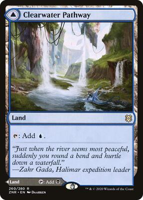 Clearwater Pathway card from Zendikar Rising