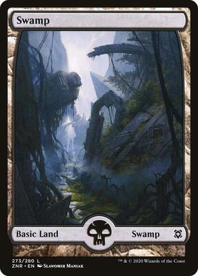Swamp (273) - Full Art card from Zendikar Rising