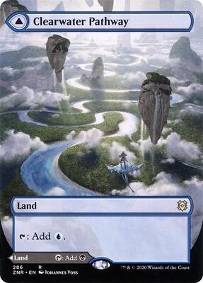 Clearwater Pathway (Borderless) card from Zendikar Rising
