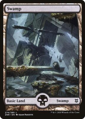 Swamp (274) - Full Art card from Zendikar Rising