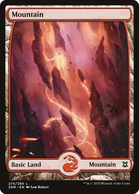 Mountain (275) - Full Art card from Zendikar Rising