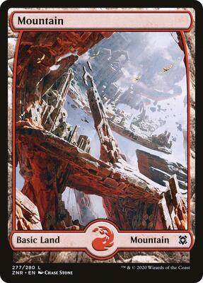 Mountain (277) - Full Art card from Zendikar Rising