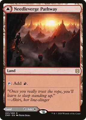 Needleverge Pathway card from Zendikar Rising