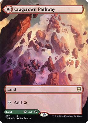 Cragcrown Pathway (Borderless) card from Zendikar Rising