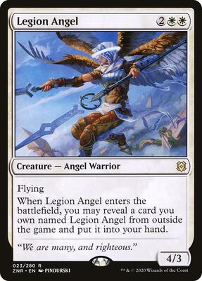 Legion Angel card from Zendikar Rising