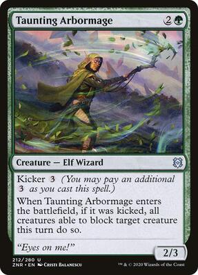 Taunting Arbormage card from Zendikar Rising