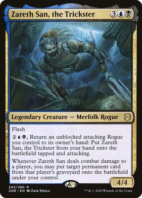 Zareth San, the Trickster card from Zendikar Rising