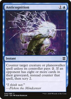 Anticognition card from Zendikar Rising