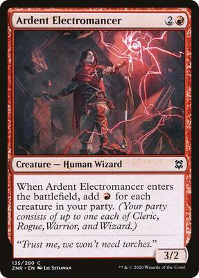 Ardent Electromancer card from Zendikar Rising
