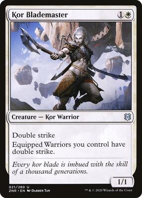 Kor Blademaster card from Zendikar Rising
