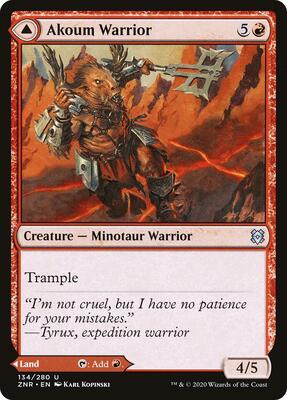 Akoum Warrior card from Zendikar Rising