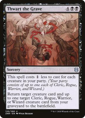 Thwart the Grave card from Zendikar Rising