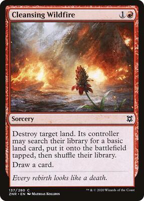 Cleansing Wildfire card from Zendikar Rising