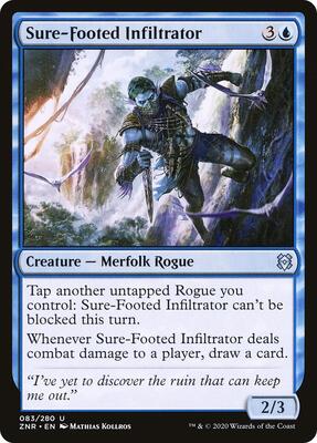 Sure-Footed Infiltrator card from Zendikar Rising