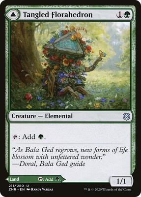 Tangled Florahedron card from Zendikar Rising