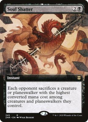 Soul Shatter (Extended Art) card from Zendikar Rising