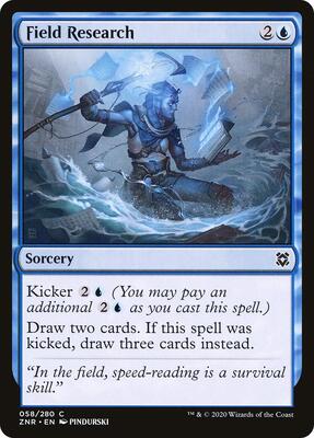 Field Research card from Zendikar Rising