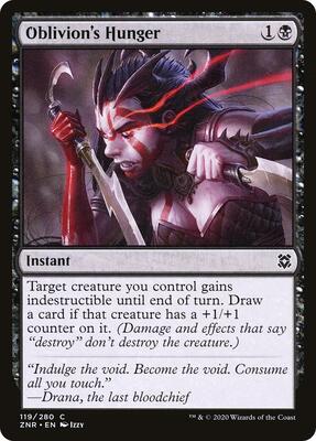 Oblivion's Hunger card from Zendikar Rising