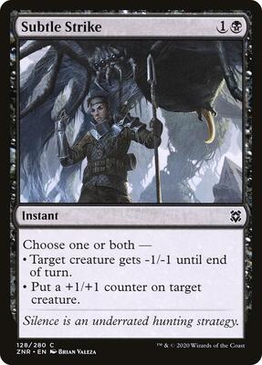Subtle Strike card from Zendikar Rising