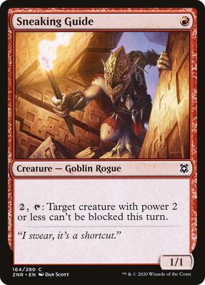 Sneaking Guide card from Zendikar Rising