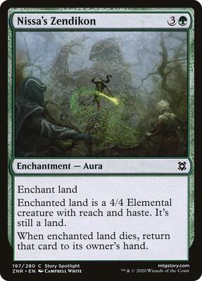 Nissa's Zendikon card from Zendikar Rising
