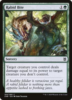 Rabid Bite card from Zendikar Rising