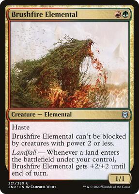 Brushfire Elemental card from Zendikar Rising