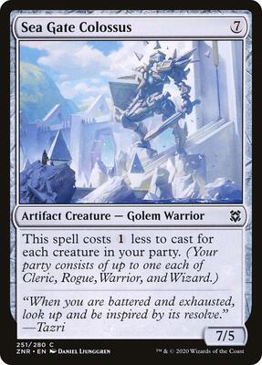 Sea Gate Colossus card from Zendikar Rising