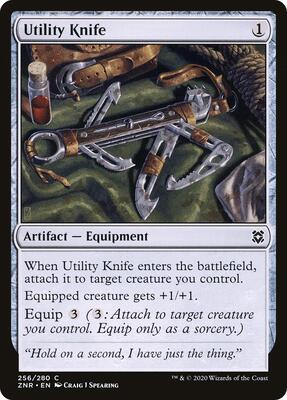 Utility Knife card from Zendikar Rising
