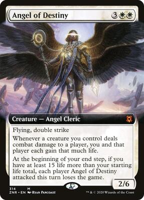 Angel of Destiny (Extended Art) card from Zendikar Rising