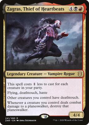 Zagras, Thief of Heartbeats card from Zendikar Rising