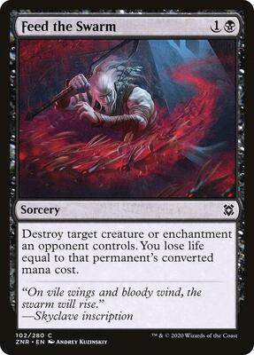 Feed the Swarm card from Zendikar Rising