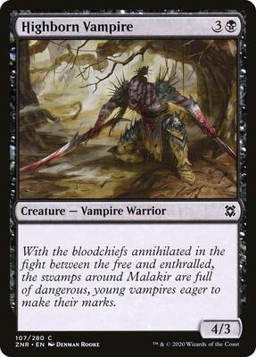 Highborn Vampire card from Zendikar Rising