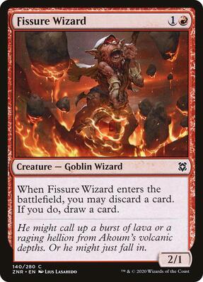 Fissure Wizard card from Zendikar Rising
