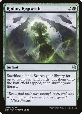 Roiling Regrowth card from Zendikar Rising