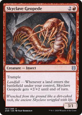 Skyclave Geopede card from Zendikar Rising