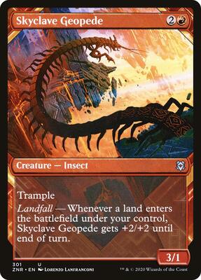Skyclave Geopede (Showcase) card from Zendikar Rising