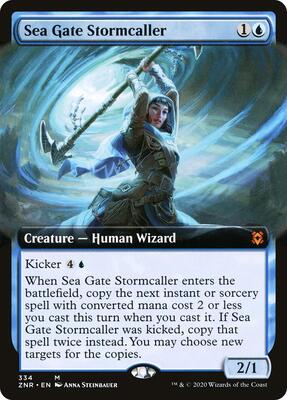 Sea Gate Stormcaller (Extended Art) card from Zendikar Rising