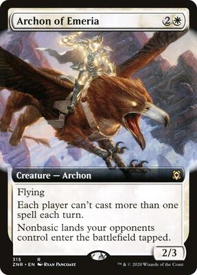 Archon of Emeria (Extended Art) card from Zendikar Rising