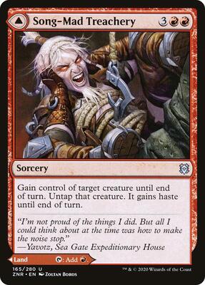 Song-Mad Treachery card from Zendikar Rising
