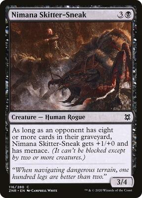 Nimana Skitter-Sneak card from Zendikar Rising