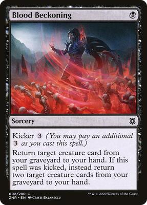 Blood Beckoning card from Zendikar Rising