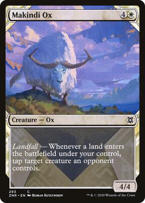 Makindi Ox (Showcase) card from Zendikar Rising