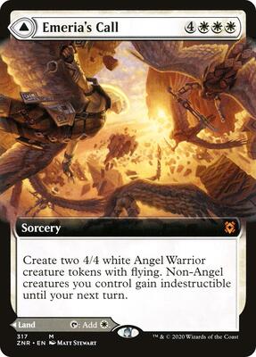 Emeria's Call (Extended Art) card from Zendikar Rising