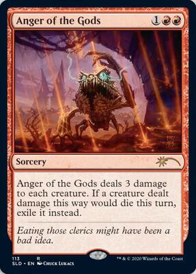 Anger of the Gods card from Secret Lair Drop Series